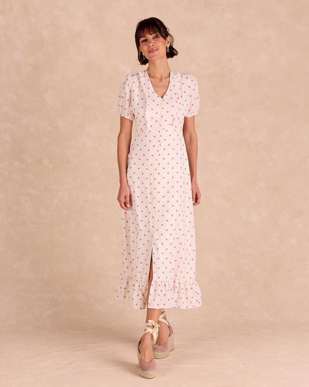 Vestido Largo Flores Eliora