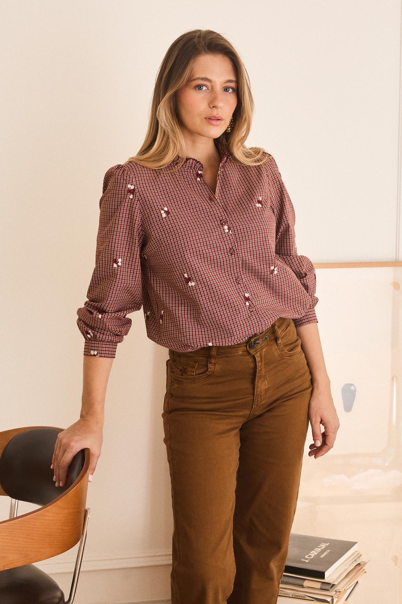 Wida Check print Shirt