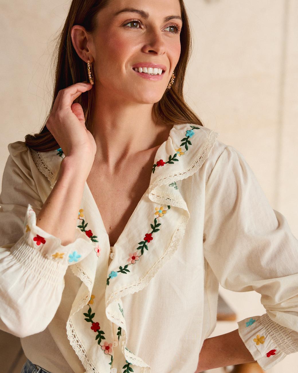 Chemise à volants Liliana