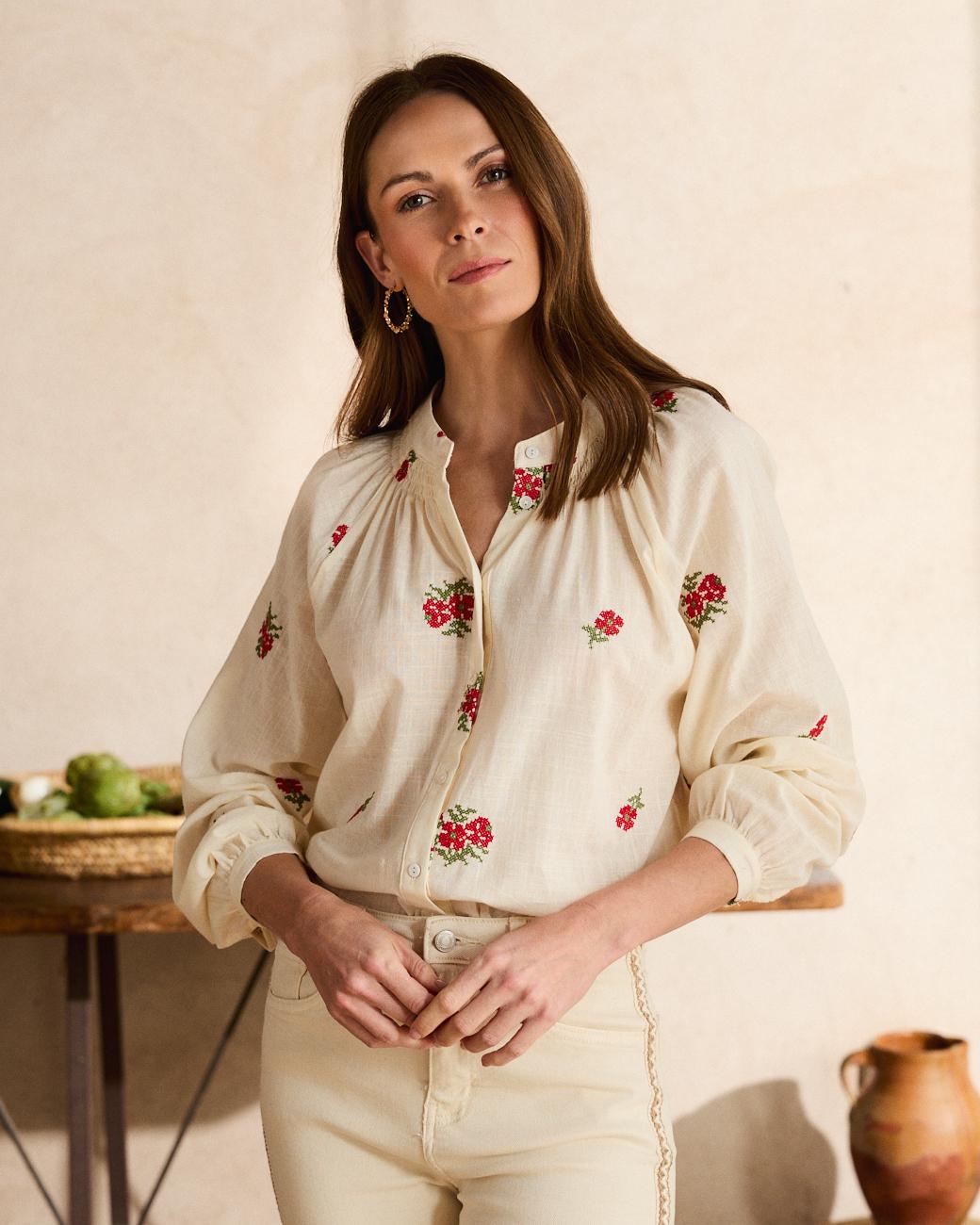 Camisa Flor Antía