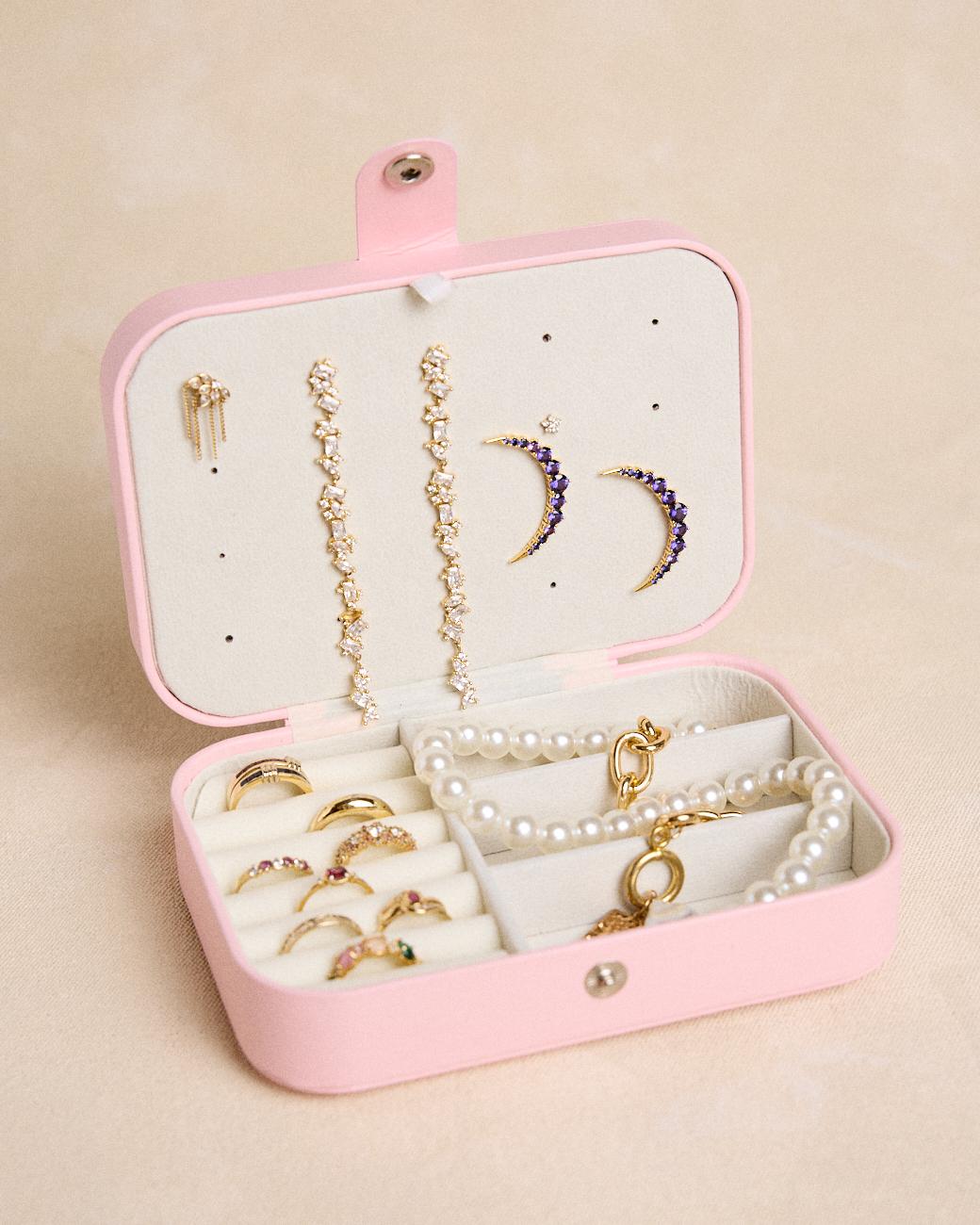 Boîte à bijoux rectangulaire uni