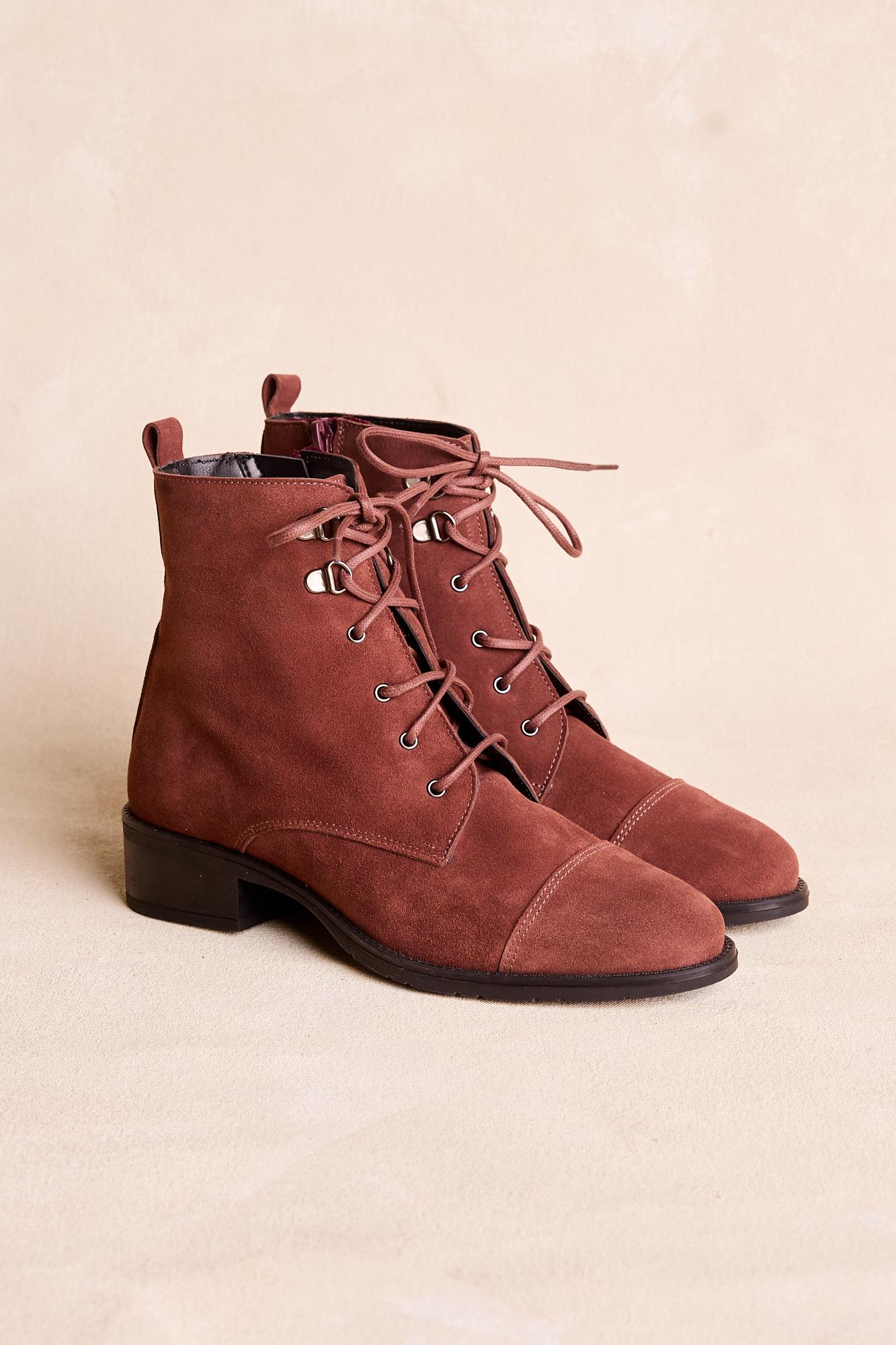 Alisa Lace-up Ankle Boots