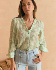 Camisa Celeste Felicia
