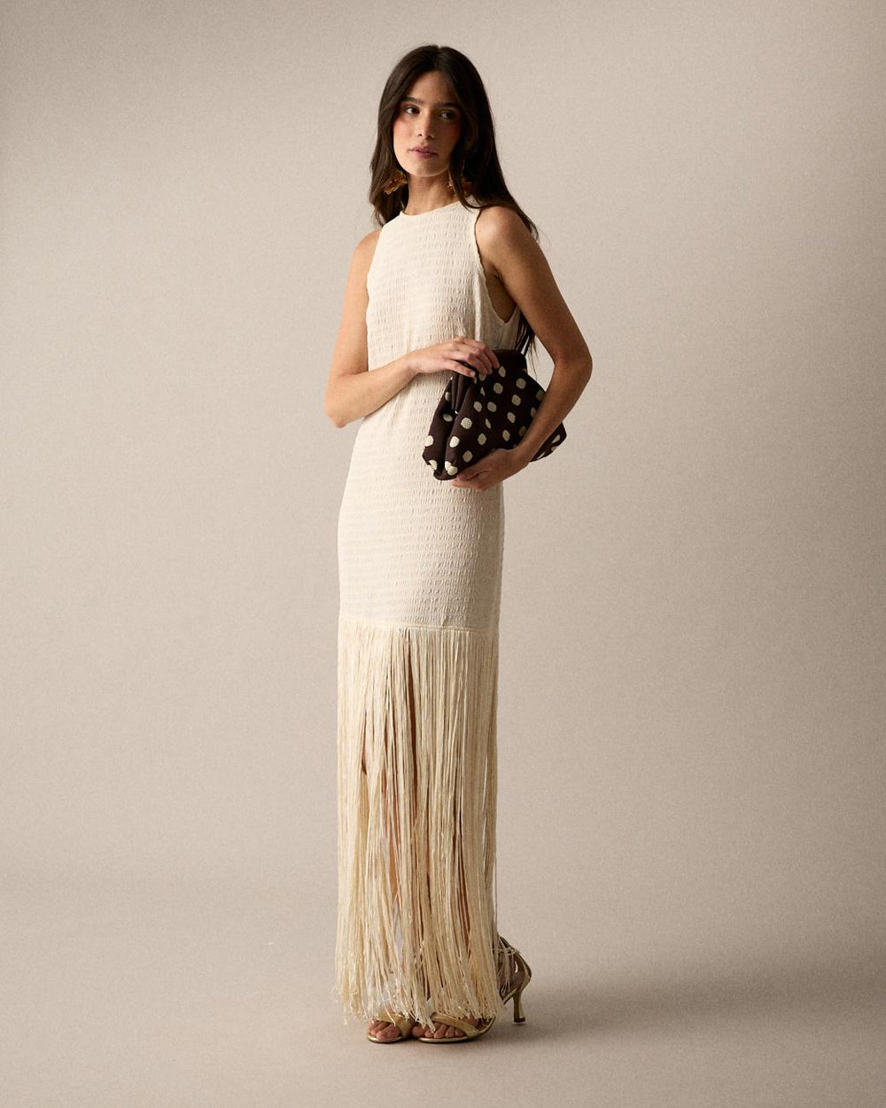 Robe Longue Franges Lira