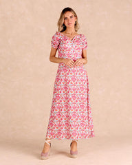 Robe longue géométrique Ariadne