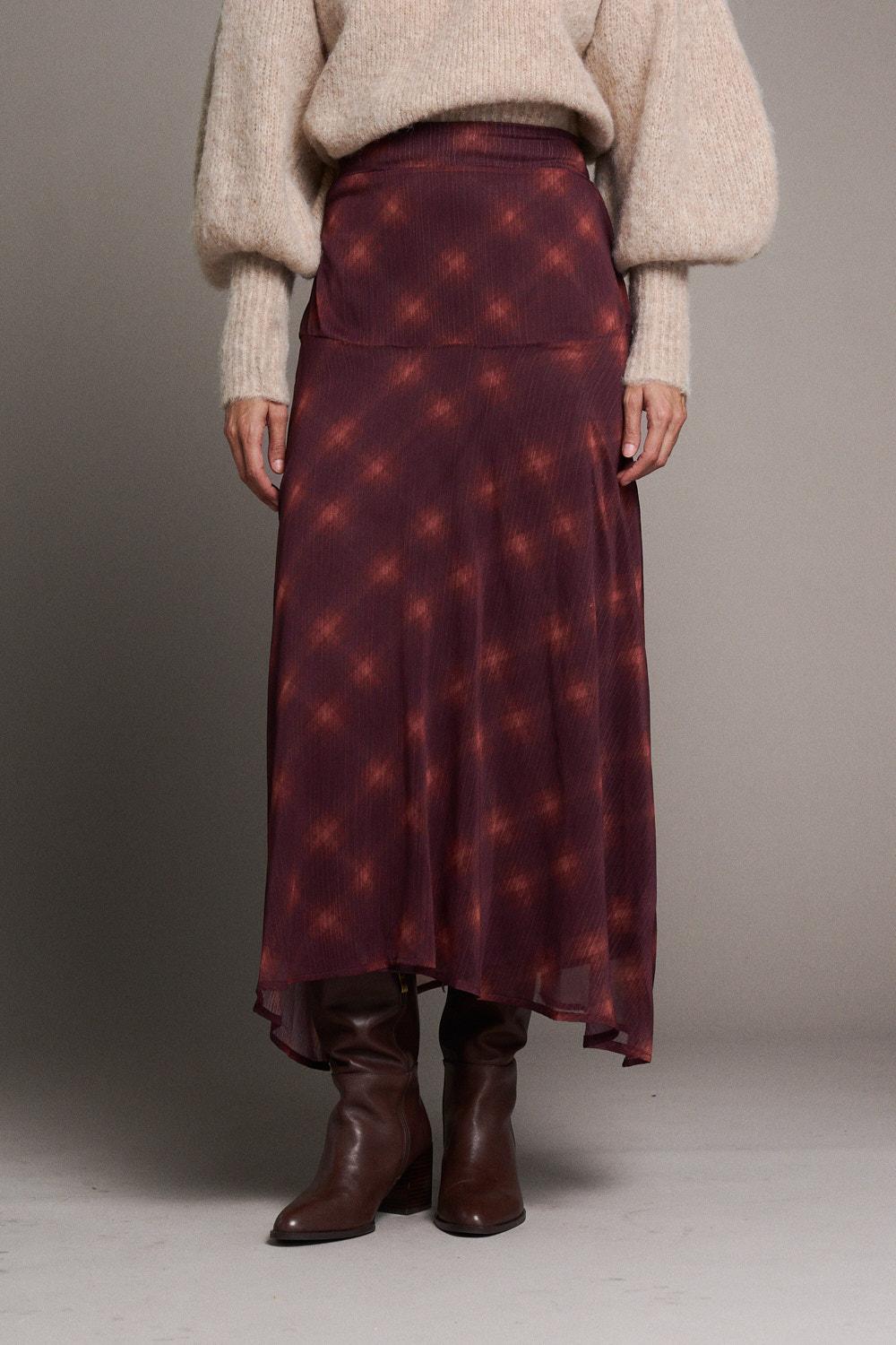 Jupe bordeaux Isaline