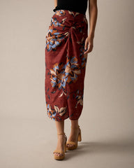 Falda Midi Estampado Zelia