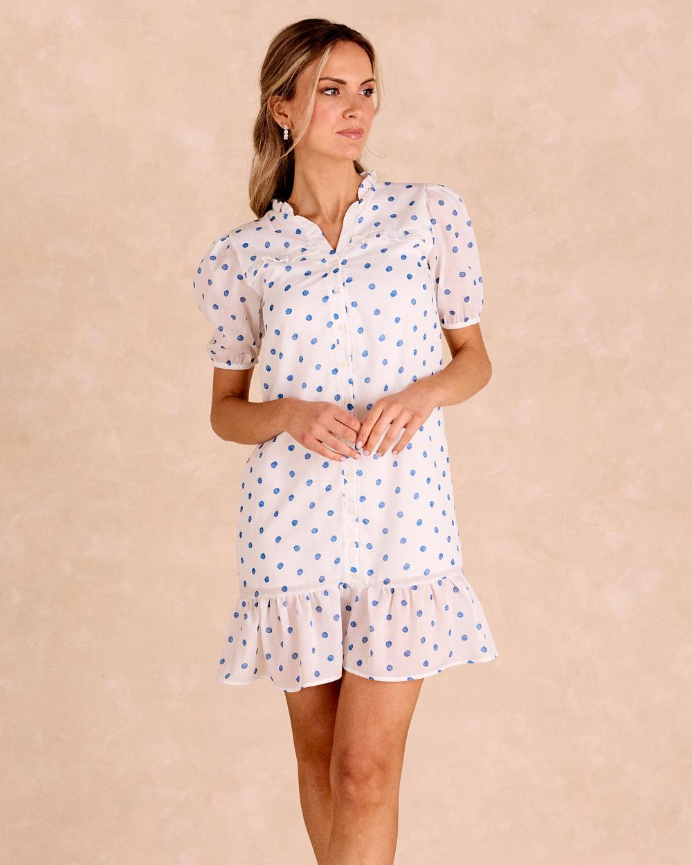 Vestido Corto Lunares Alzaria