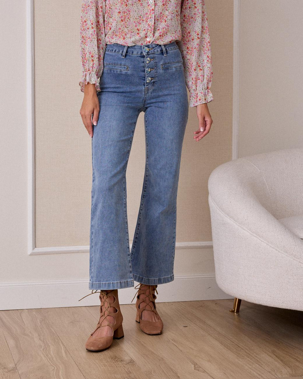 Pantalón Vaquero Botones Thea