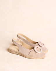 Espadrille en cuir velours Savonna