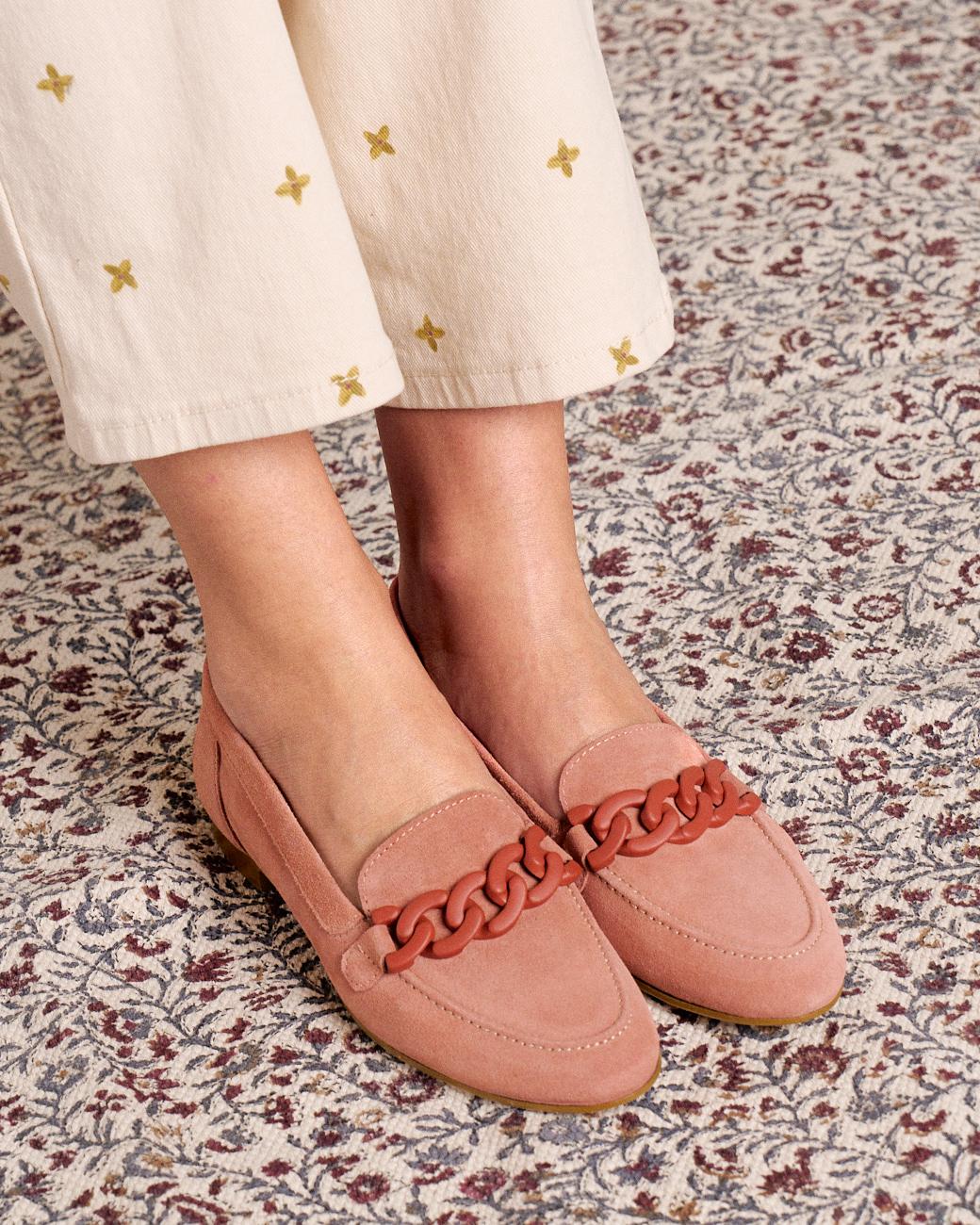 Mocassin en Cuir Velours Dalia