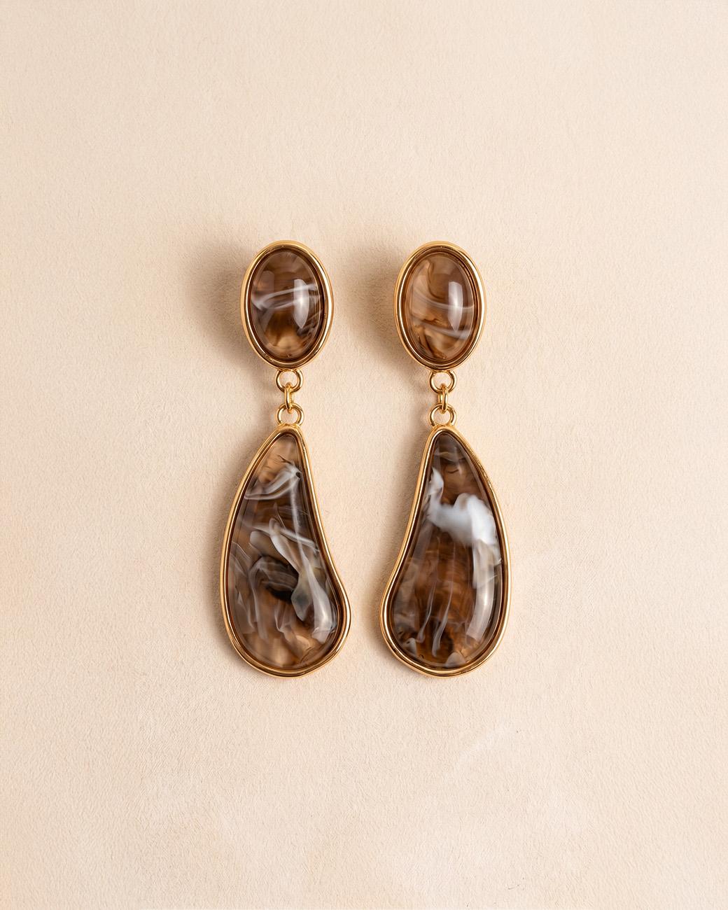 Pendientes Piedra Amaranto