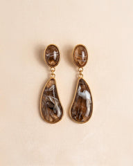 Boucles d'oreilles pierre Amaranto