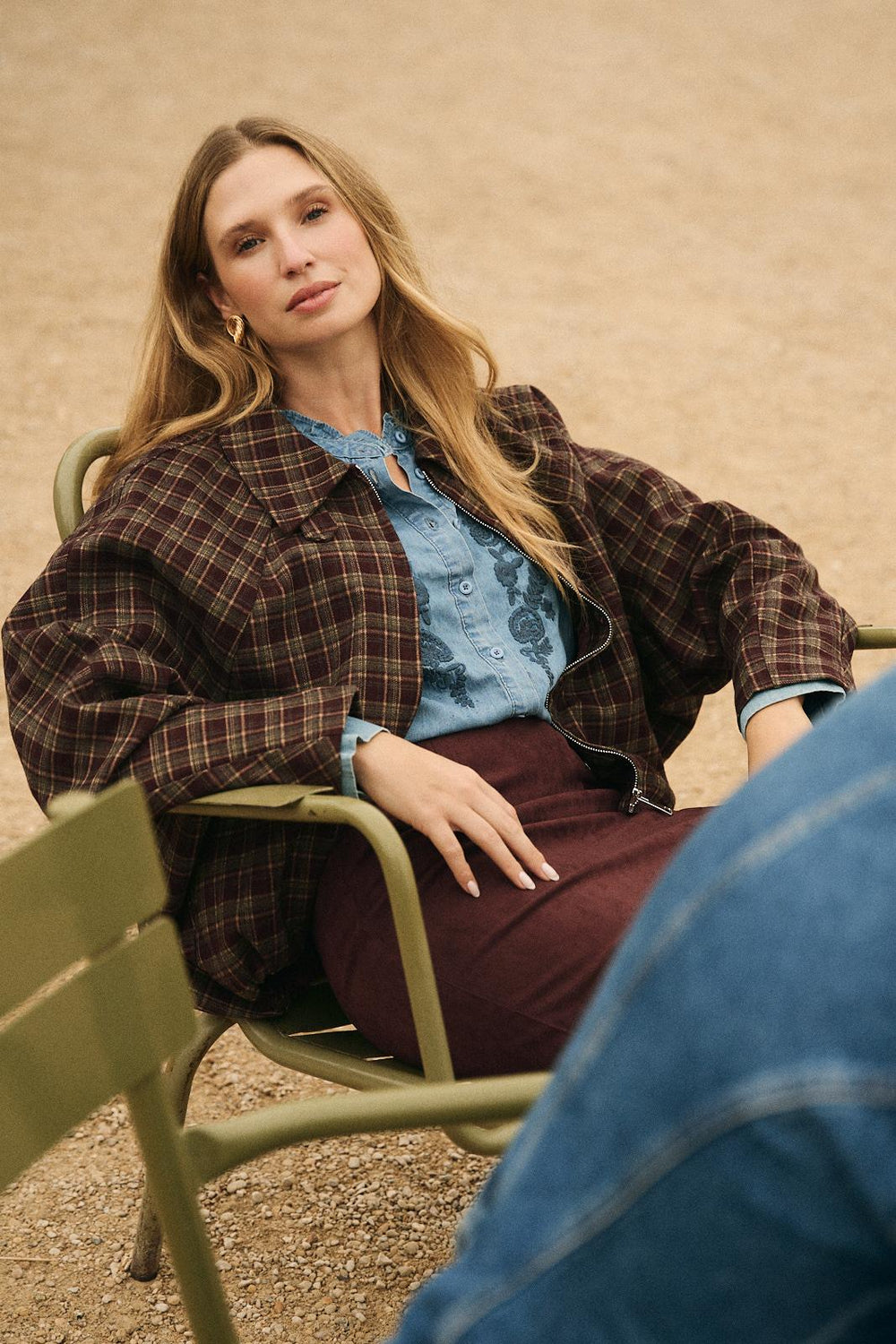 Check print Bomber Paloma