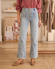 Pantalon en denim Paule