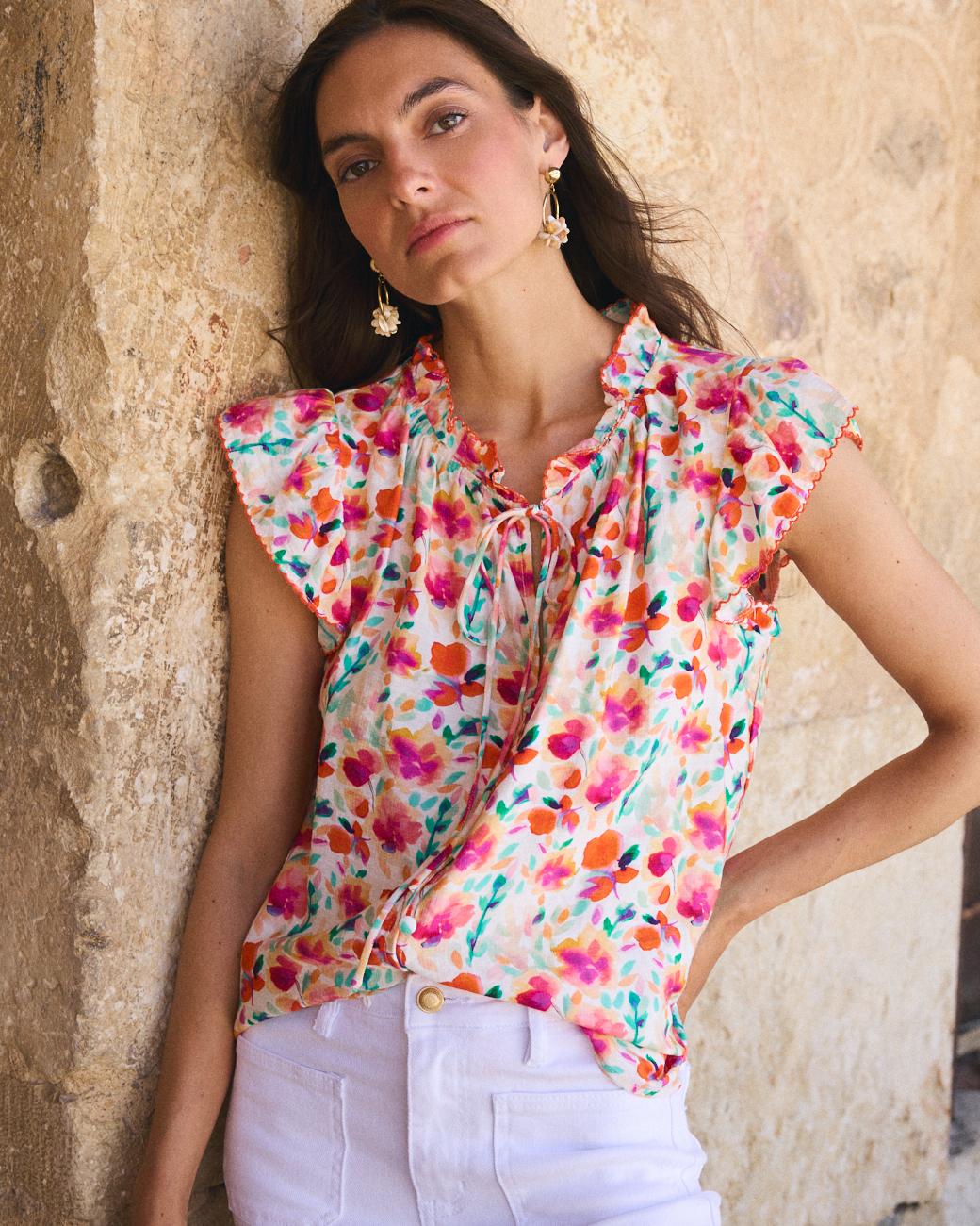 Chemise à fleurs Agustina