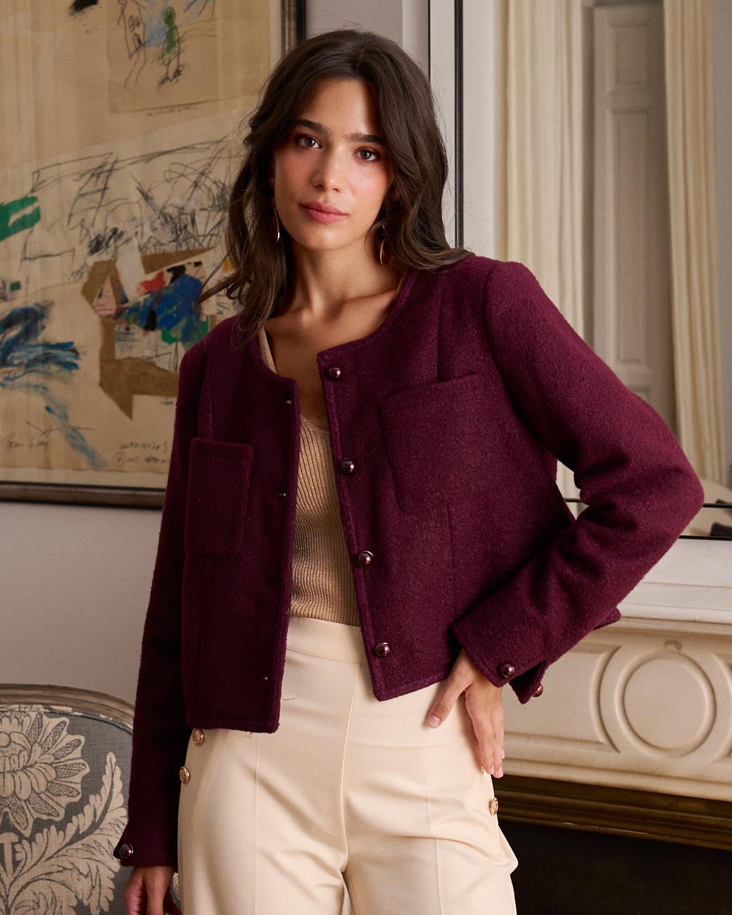 Veste bordeaux Lorel