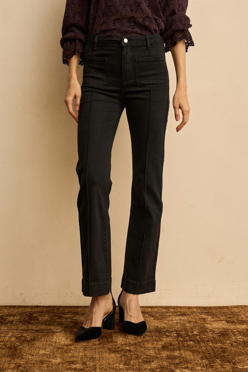 Elvire Denim Trousers with Pockets