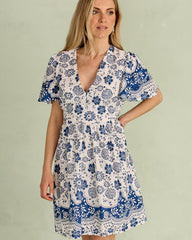 Robe courte à fleurs Milia