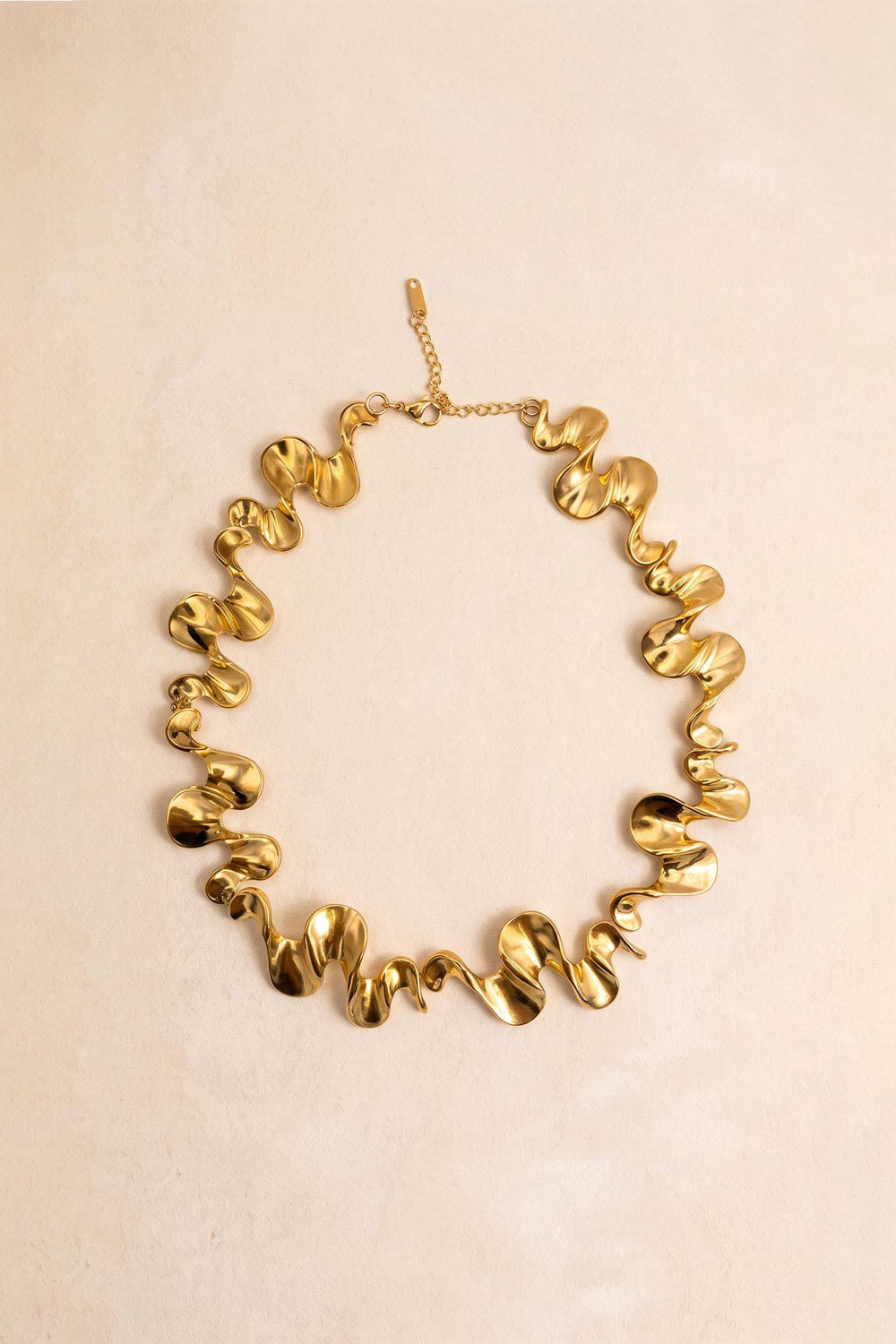 Collier ondulé doré Julieta