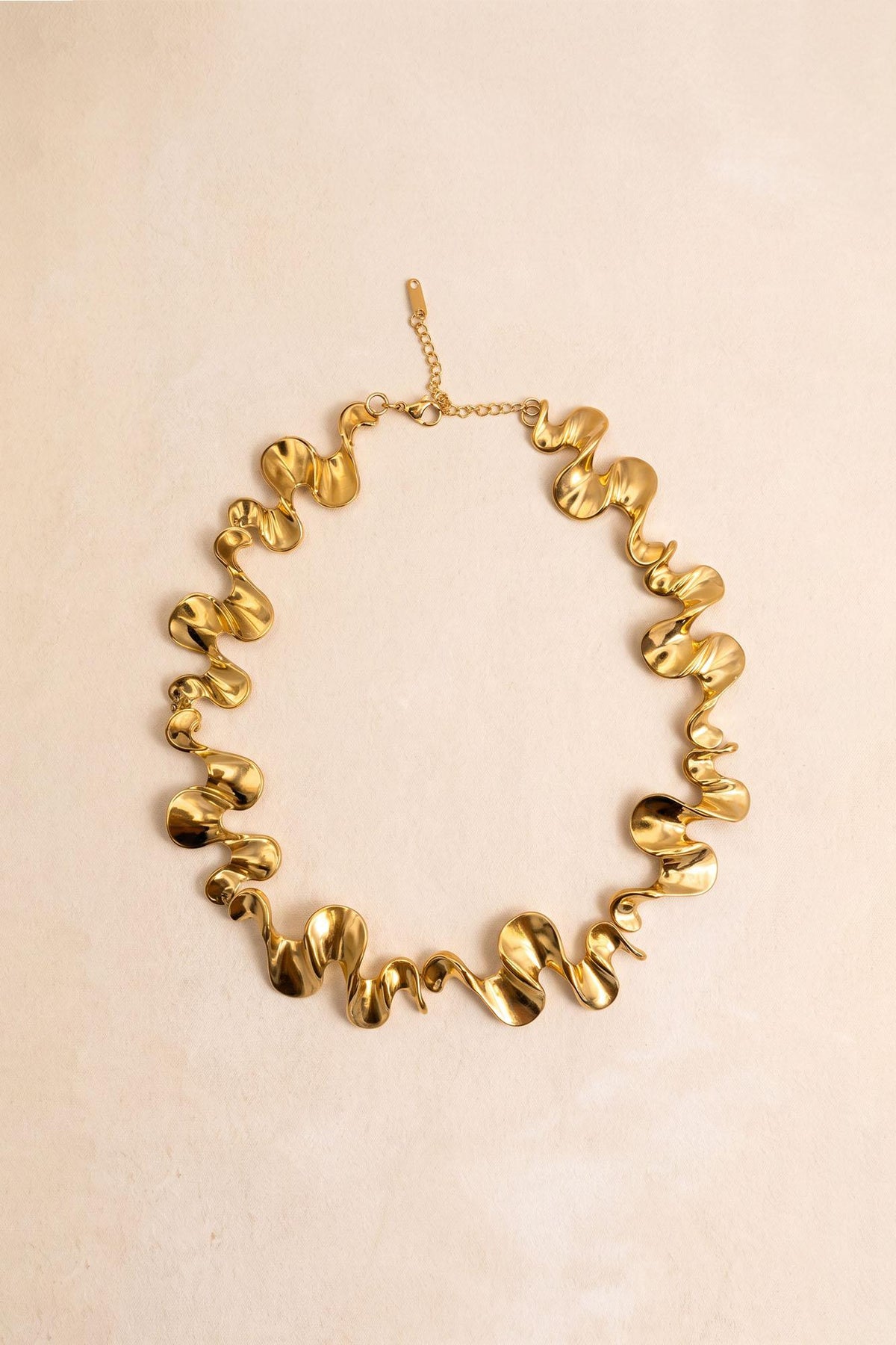 Collier ondulé doré Julieta