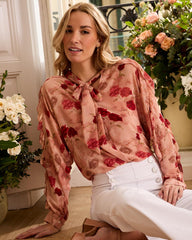 Blouse à nœud Sabrina