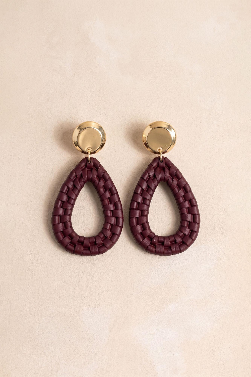 Braided Teardrop Earrings Eloísa