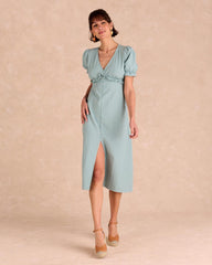 Long Check print Dress Giada