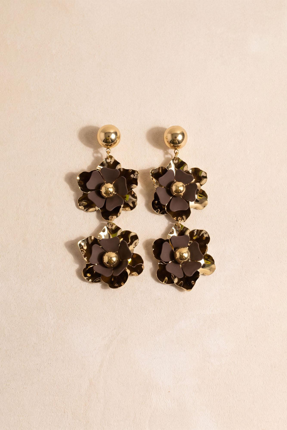 Corinthia Double Flower Earrings