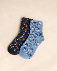 Lot de chaussettes fleurs