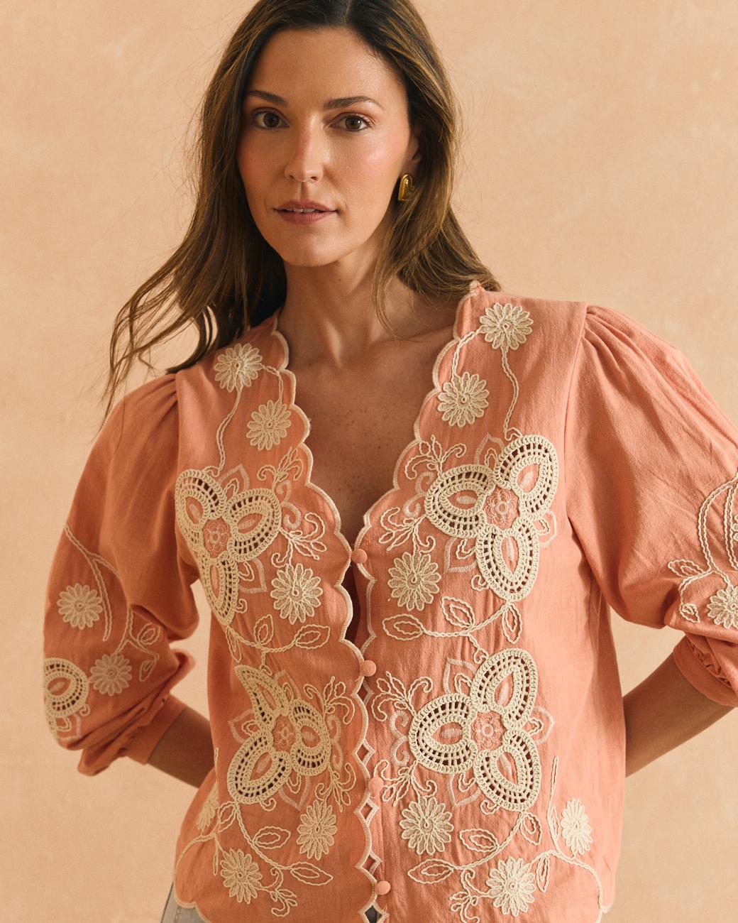 Chemise brodée Flavia