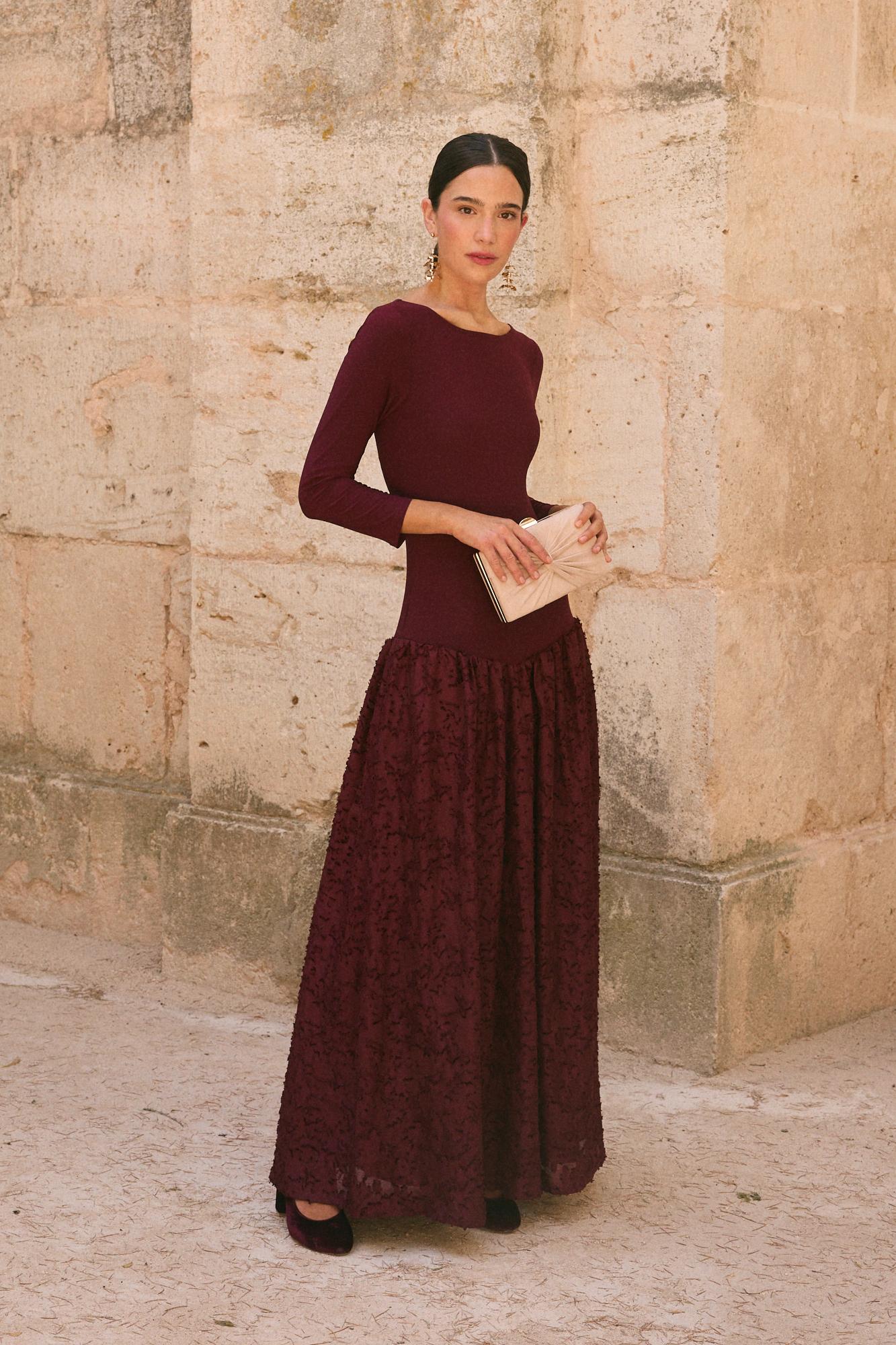 Robe Invitée Grenat