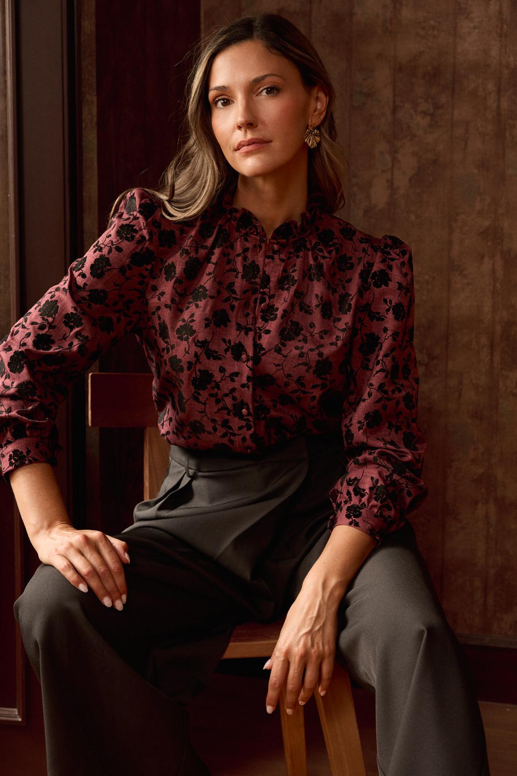Chemise en velours Yulia
