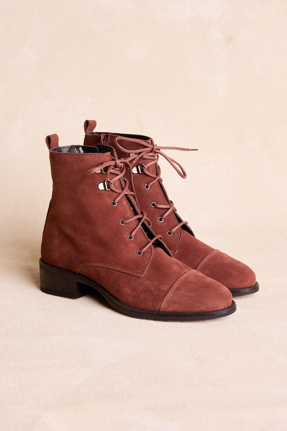 Botín Cordones Piel Alisa