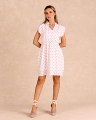 Robe courte à fleurs Daelia