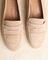 Flora Suede Loafers