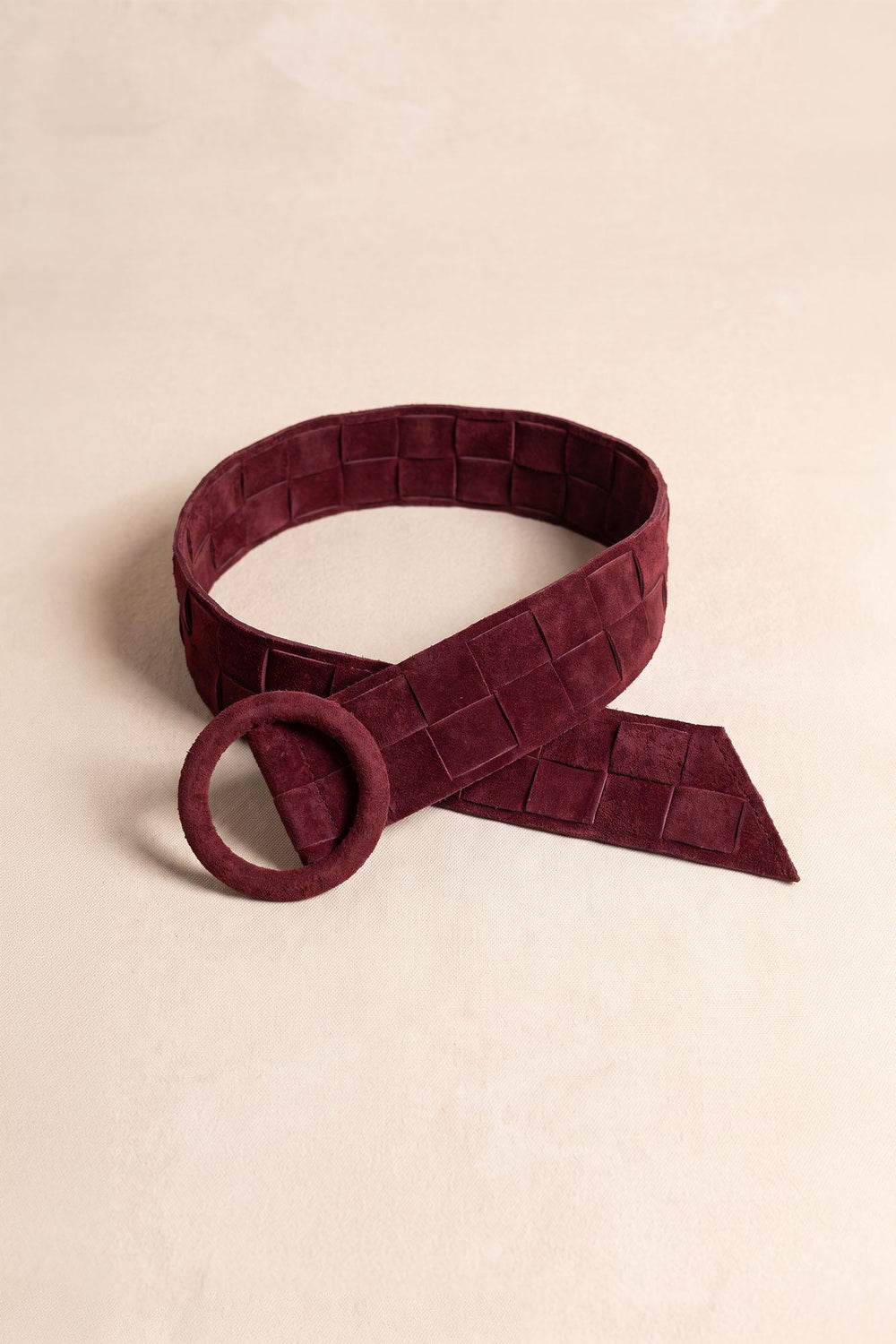 Ceinture bordeaux Sheyla