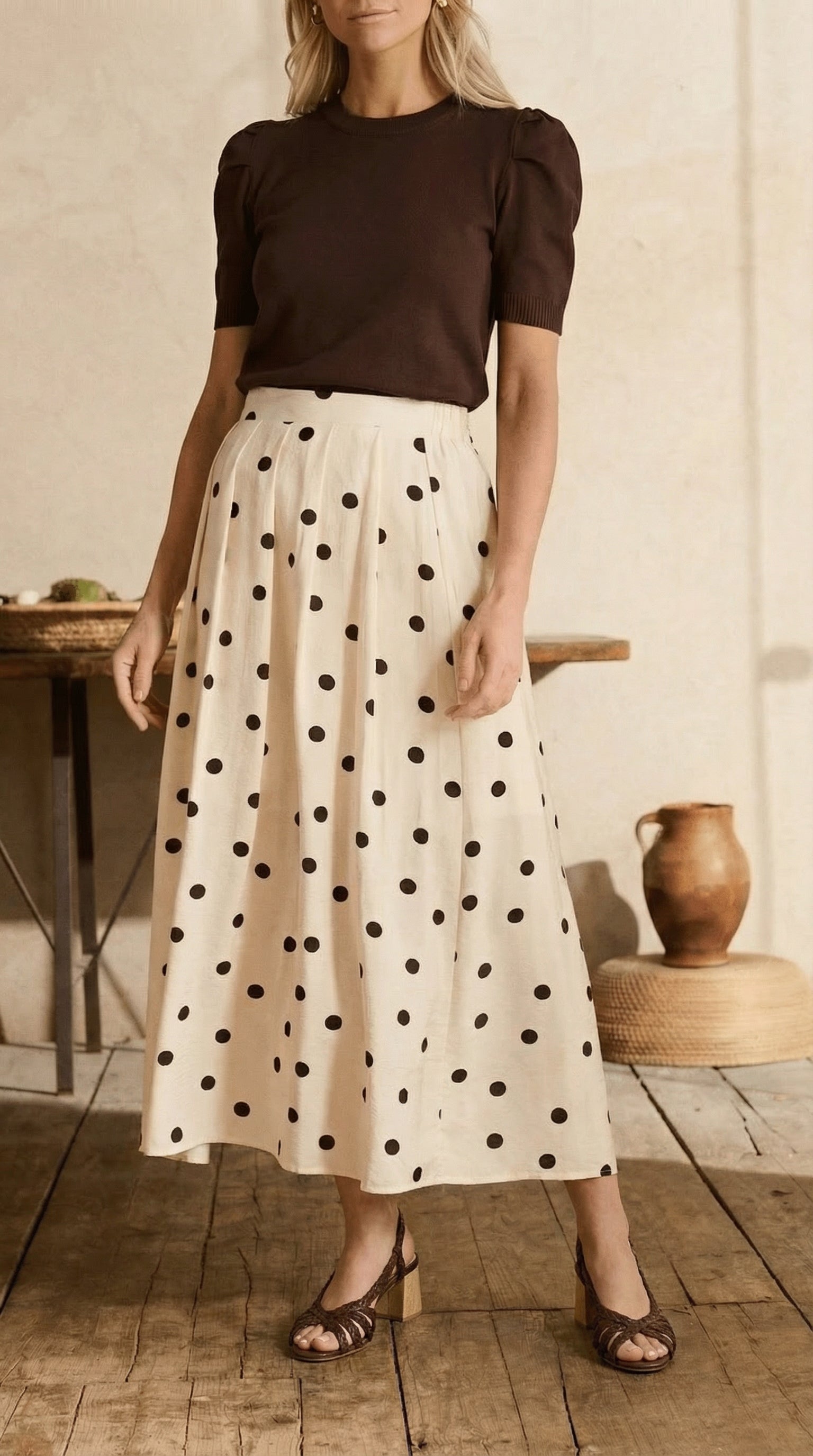 Jupe midi Nayara
