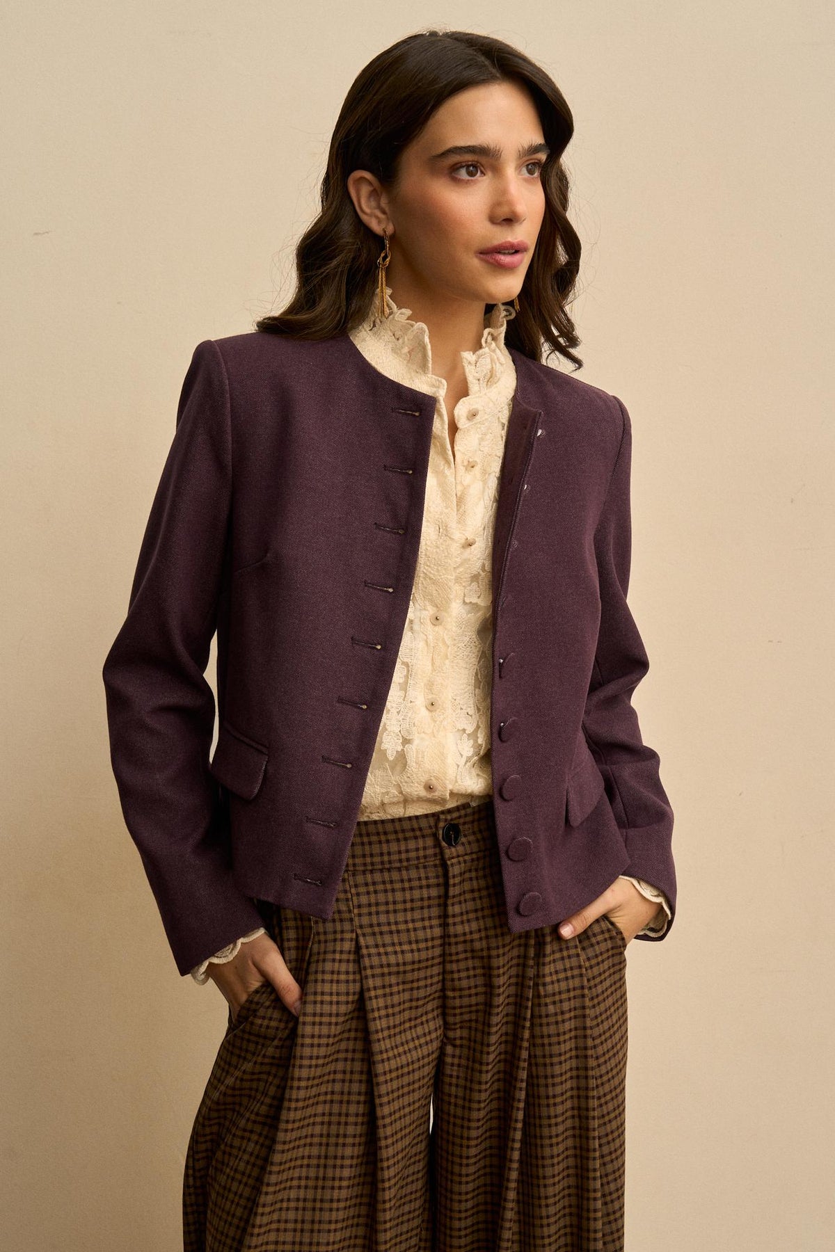 Chaqueta Cuello Redondo Esmée