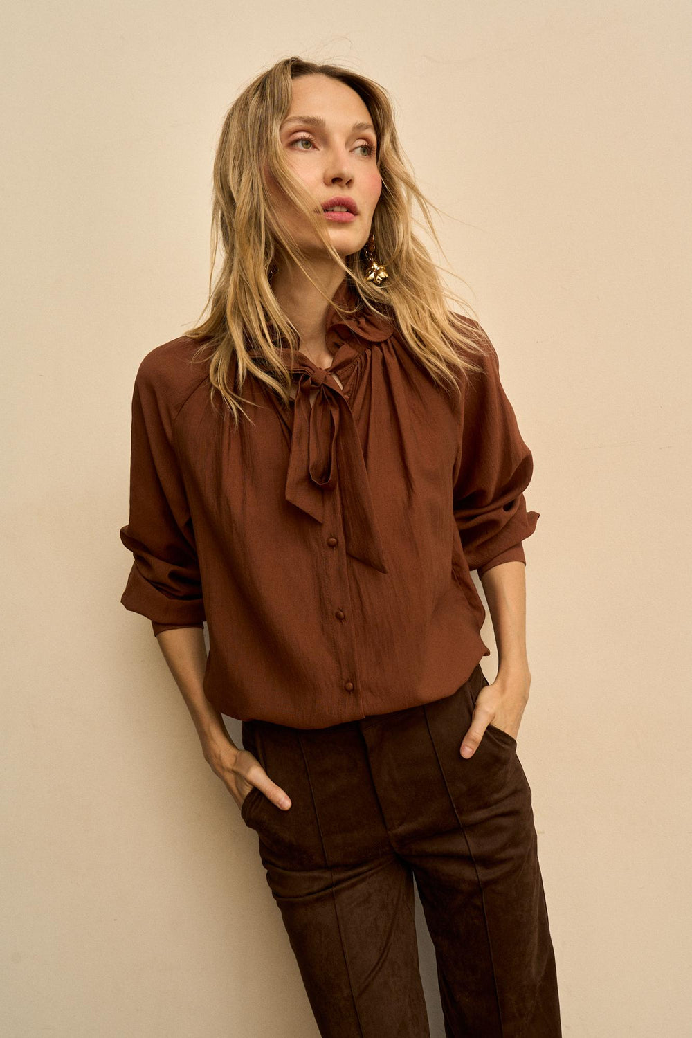 Blouse avec nœud Séverine