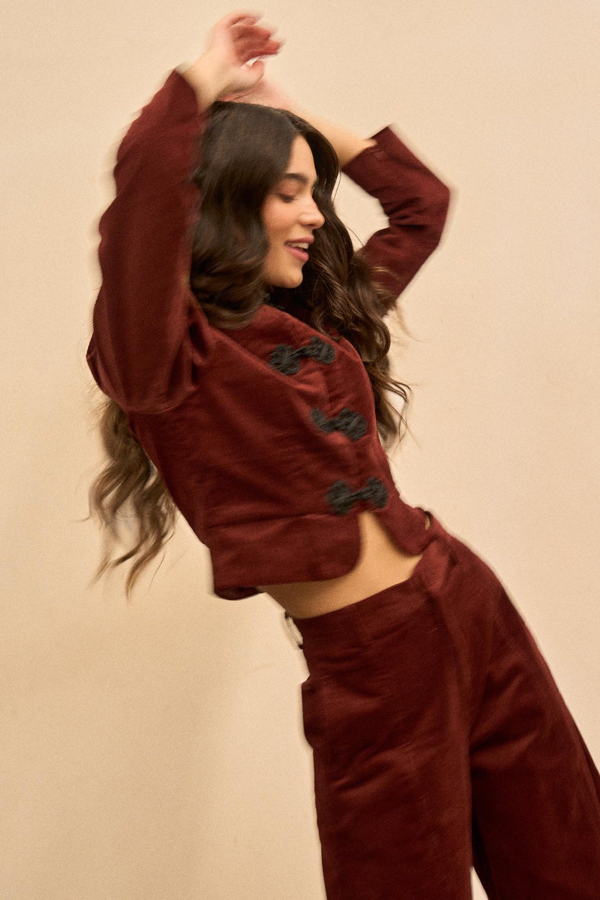 Isoline Embroidered Corduroy Jacket