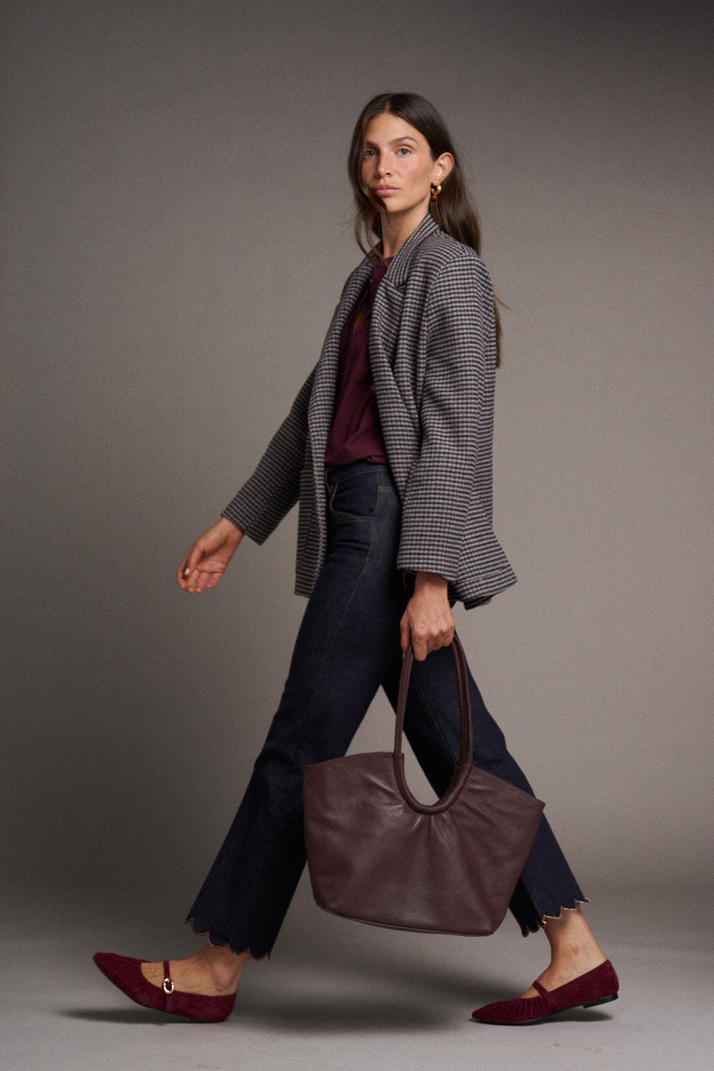 Manteau en drap Solaine