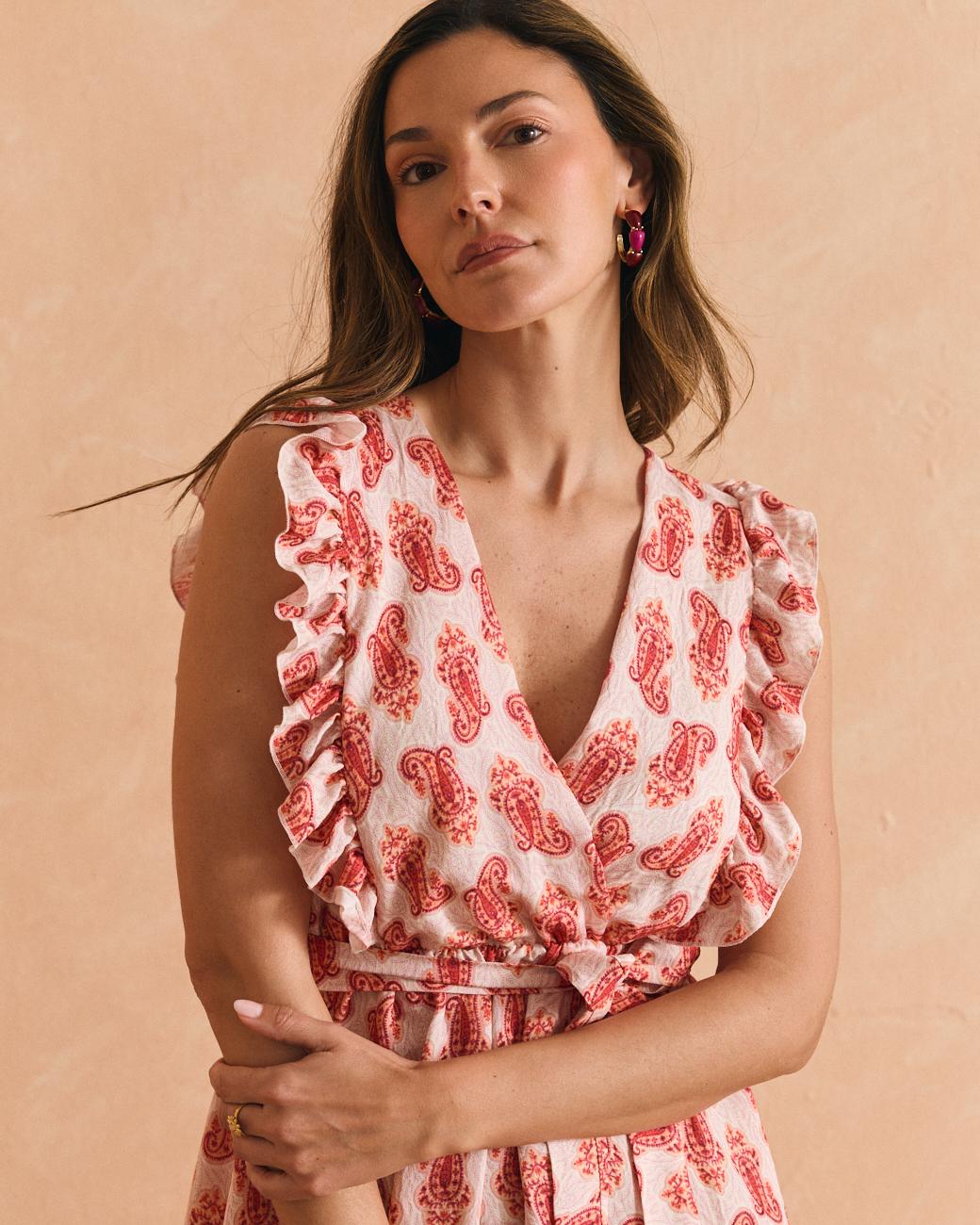 Coral Pattern Dress