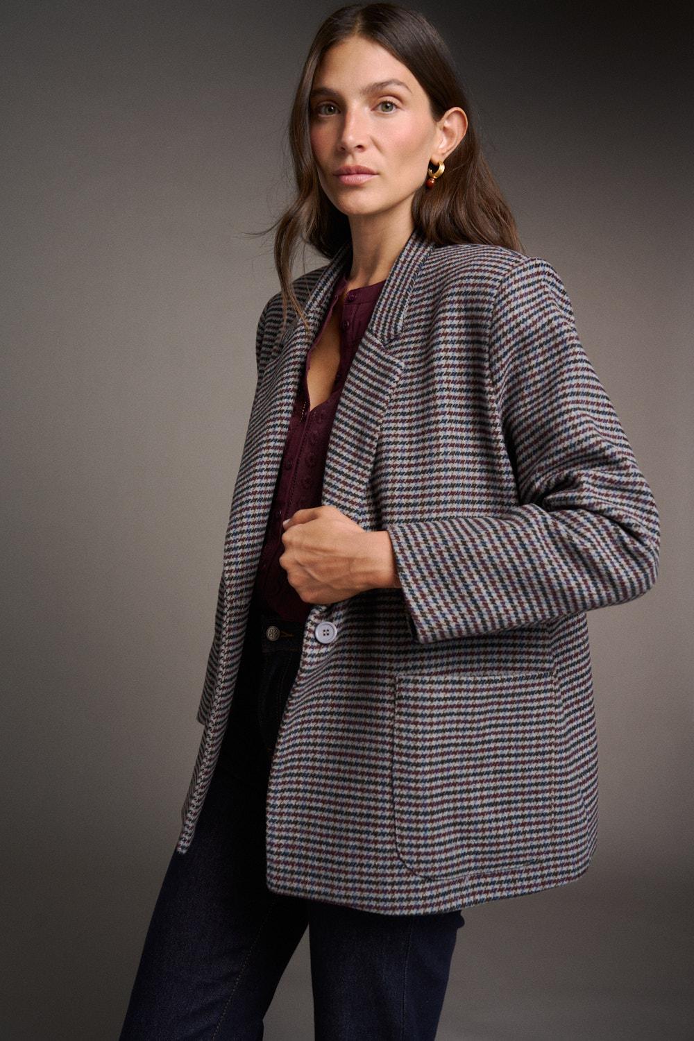 Manteau en drap Solaine
