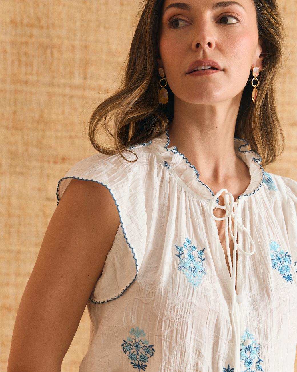 Blouse à volants Bertina