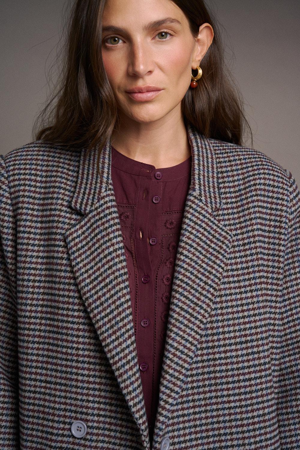 Manteau en drap Solaine