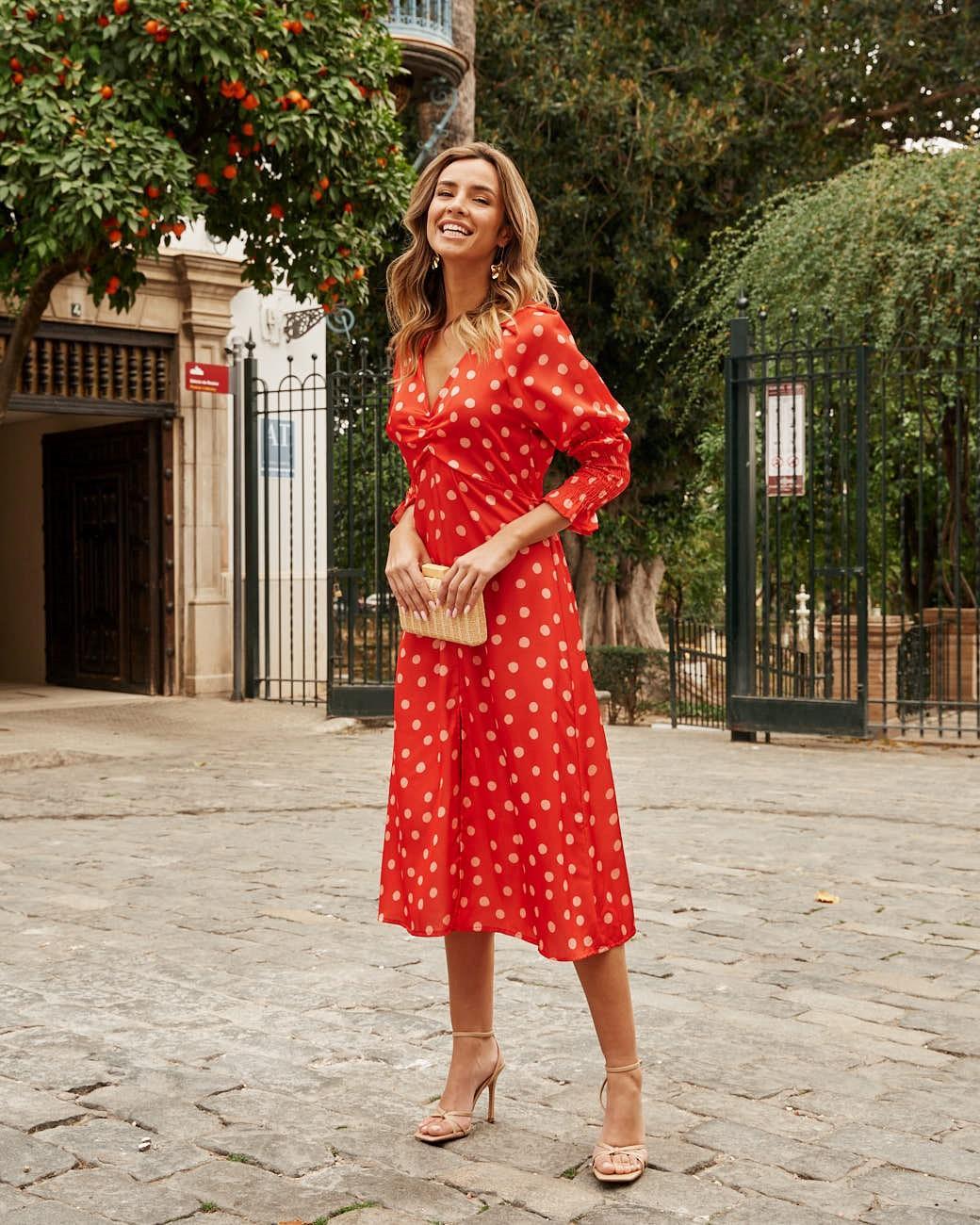 Azucena Polka Dot Dress