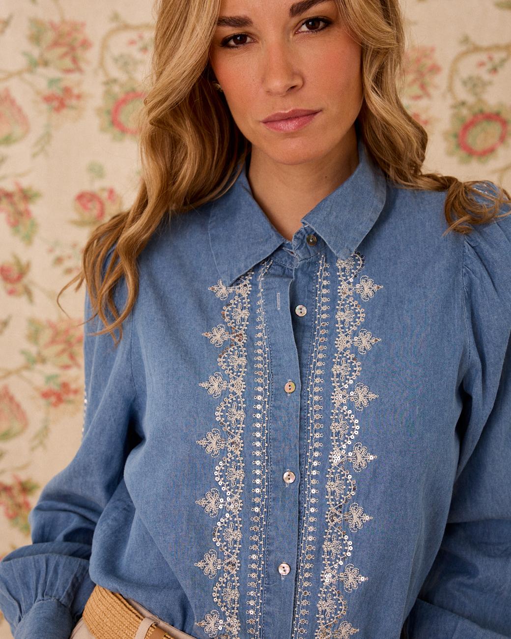 Chemise en denim Priscila