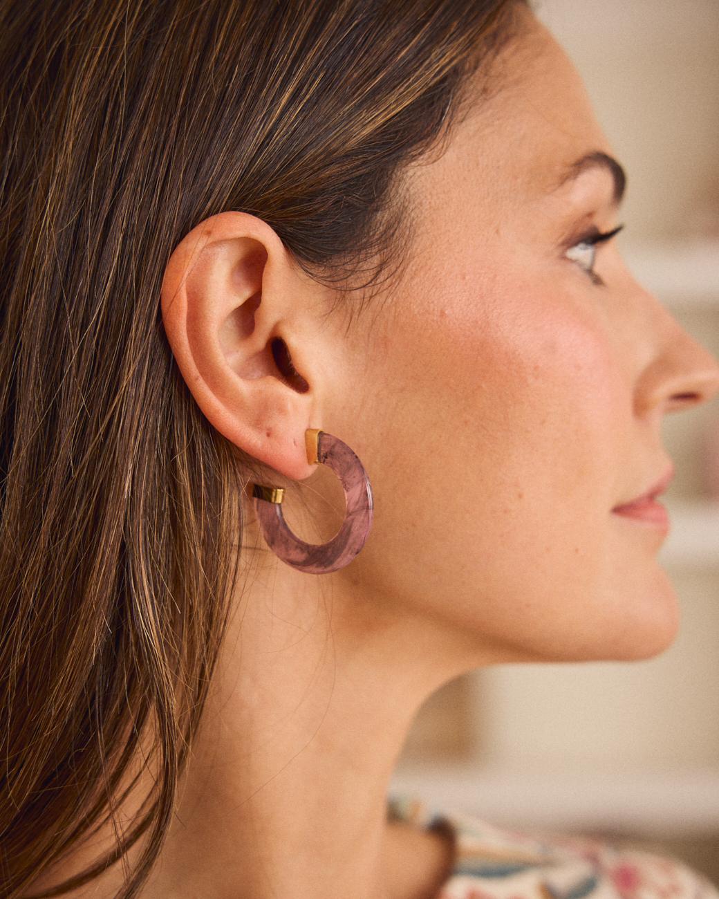 Boucle d'oreille chaîne Mara
