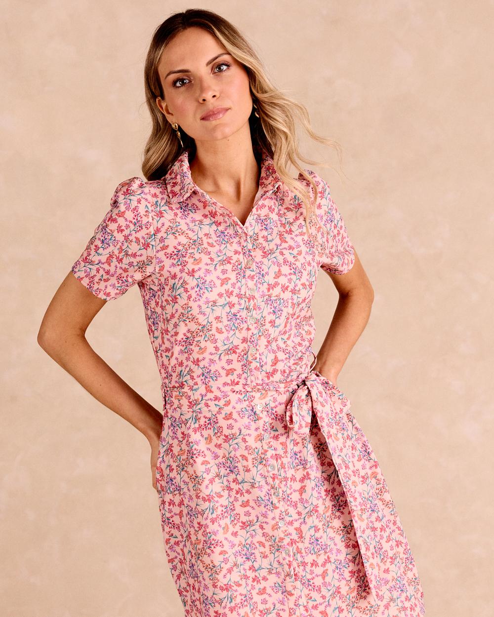 Robe courte à fleurs Lala